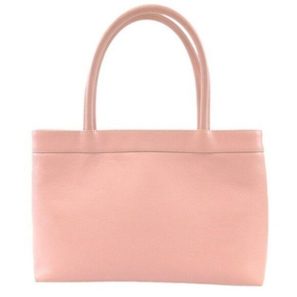 Authentic CHANEL CC Timeless Caviar Logo Shoulder Tote Bag Pink Leather Purse - Picture 5 of 12